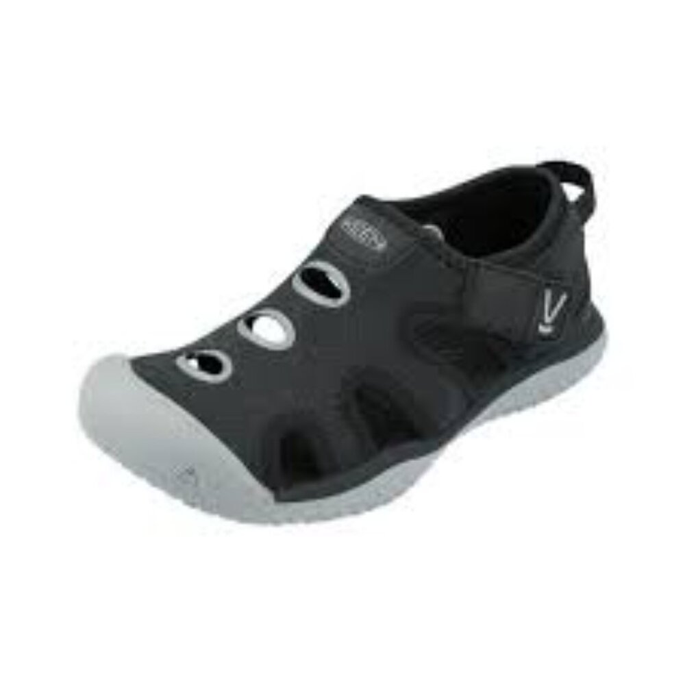 Keen Boy's Black Stingray Closed Toe Hook & Loop Casual Sandal Size 3